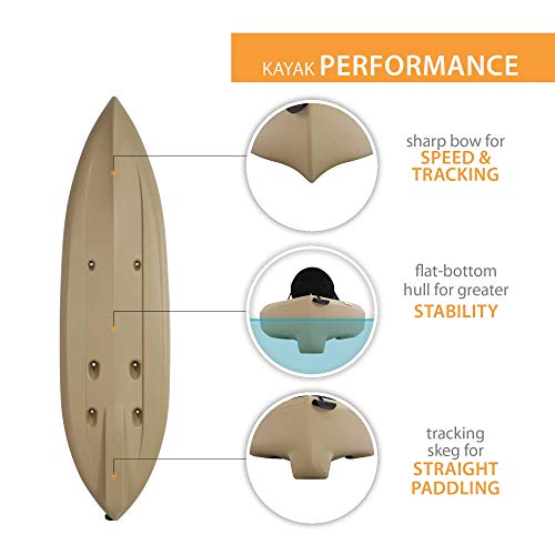 Lifetime 90806 Tamarack Angler 100 Fishing Kayak Tan