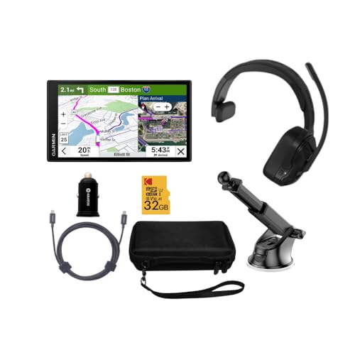 Garmin dezl OTR620 GPS Truck Navigator 6-Inch Touchscreen Black Bundle with Headset and Accessories