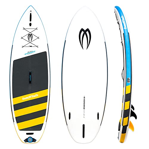 Badfish River Shred Inflatable Stand Up Paddle Board White/Yellow