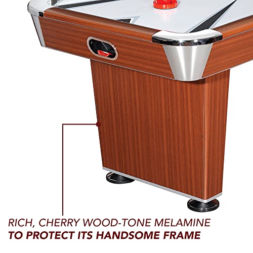 Hathaway Midtown 6' Air Hockey Family Game Table Cherry Wood