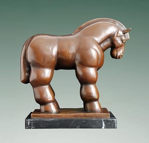 FENGSHUI-CAISHEN Pure Copper Horse Statue Brown