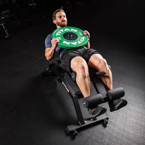 Titan Fitness Adjustable FID Bench Black