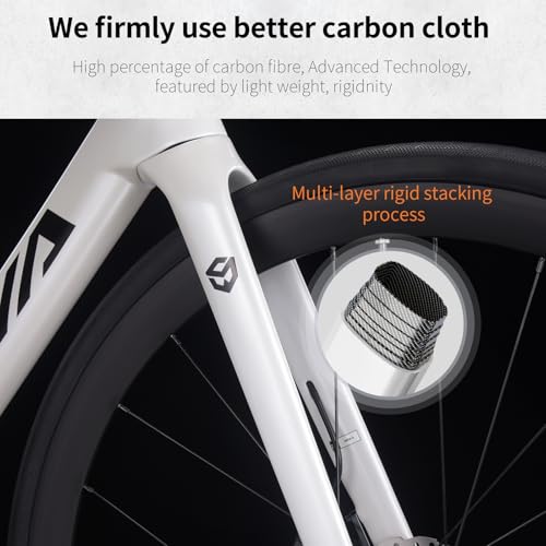 SAVADECK Carbon Siber Road Bike 24-Speed Shimano Ultegra Di2 8170 Black 54cm