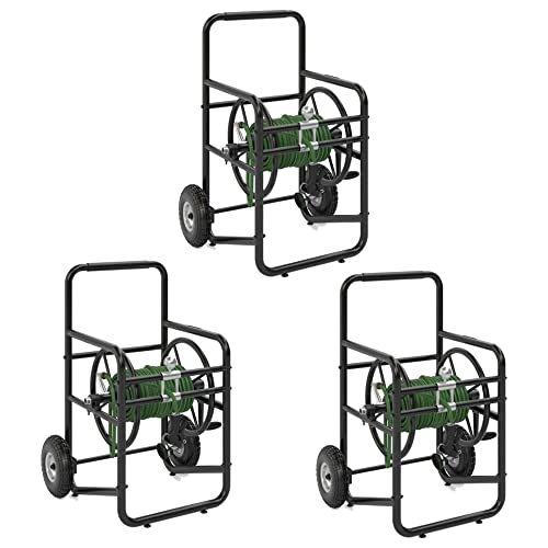 Suncast Professional Portable Hose Reel Cart 200 Foot Black