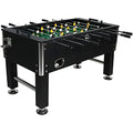 Sunnydaze 55-Inch Foosball Table Chrome Plated Steel Rods - Black