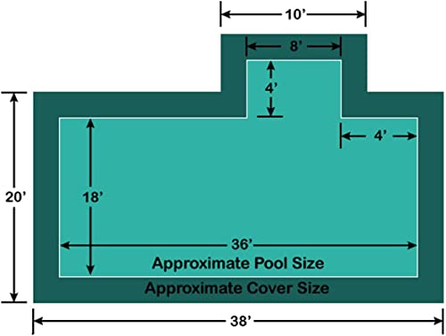 Loop-Loc Pool Safety Cover Green 18' x 36' Rectangle
