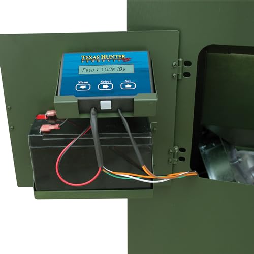 Texas Hunter Products Directional Fish Feeder 175 lb Capacity Hunter Green