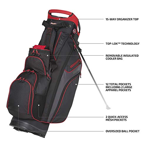 Bag Boy Chiller Hybrid Stand Bag Black/Charcoal/Red