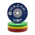 VULCAN Vulcan Prime Color Competition Bumper Plates - 300 lb Set Green Yellow Blue
