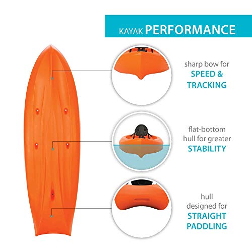 Lifetime Kokanee Sit-On-Top Kayak Orange