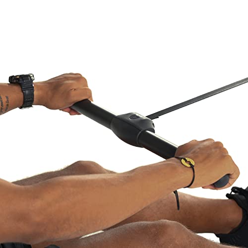 Fitness Reality Air & Magnetic Rowing Machine with On Demand Coaching Black