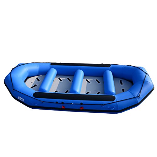 BRIS 1.2mm PVC 15ft Inflatable Blue Water River Raft