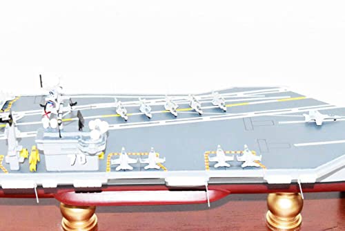 Squadron Nostalgia LLC USS Carl Vinson CVN-70 Aircraft Carrier 24 Inch Mahogany Scale Model Navy
