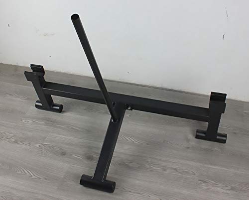 CKIDS Barbell Deadlift Bar Jack Double Grooved - Load/Unload Weight Plates, Olympic Bar for Deadlifts & Weight Training