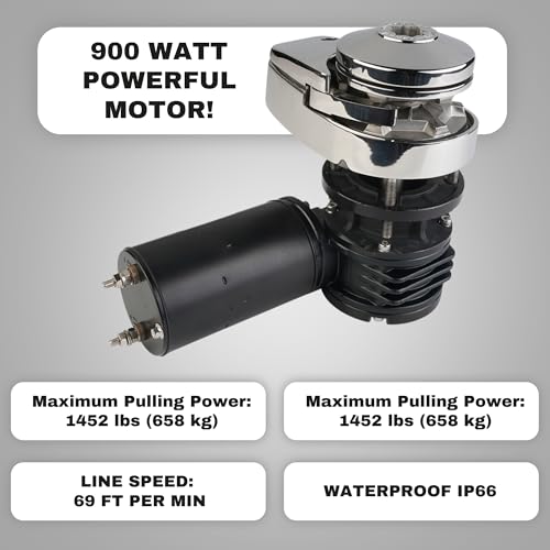 South Bend Components C912 Vertical Windlass Anchor System 900W 12V DC Motor Stainless