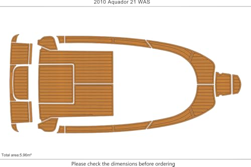 Outdek EVA Foam Faux Teak Marine Floor Brown Over White