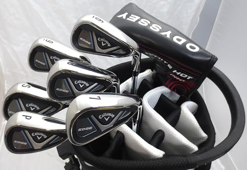 Callaway 2024 Tall Mens Complete Golf Set Driver, Wood, Hybrid, Irons, Odyssey Putter Black/White/Blue