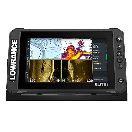 GPS City Lowrance Elite FS 9 Fish Finder Bundle with Active Imaging 3-in-1 Transducer and C-MAP Charts