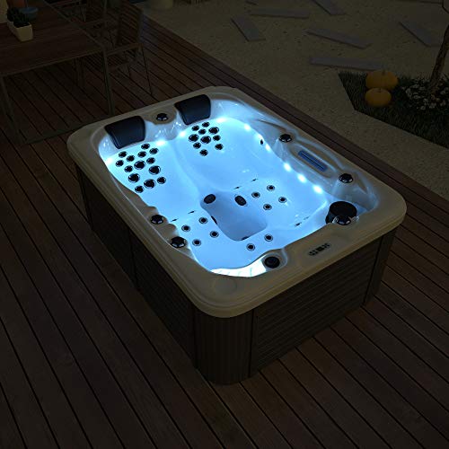 SymbolicSpas Outdoor Hydrotherapy Bathtub Whirlpool SPA SYM6016A - 51 Jets