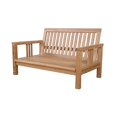 Anderson Teak Southbay Deep Seating Love Seat Teak Natural