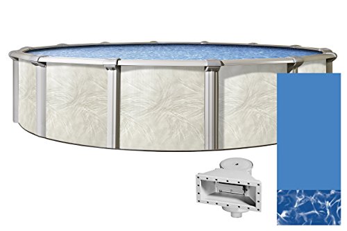 Wilbar 24-Foot Round Fallston Above-Ground Swimming Pool Swirl Bottom
