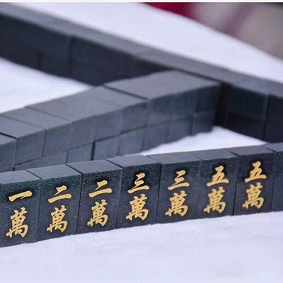 Liangliang988 Natural Hetian Jade Mahjong Handicraft Gift