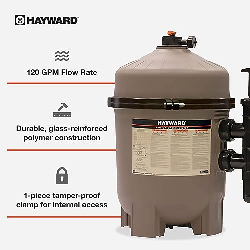 Hayward W3DE6020 ProGrid DE Pool Filter Gray