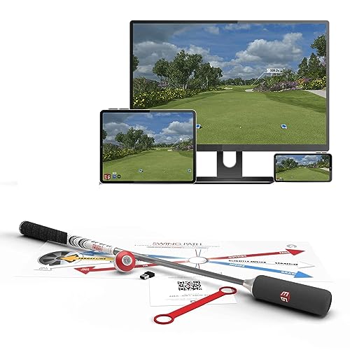 TruGolf Golf Simulator with Swing Stick and Motion Sensor