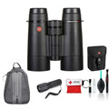 Leica 7x42 Ultravid HD-Plus Waterproof Binoculars Bundle with Backpack, Cleaning Kit & Flashlight