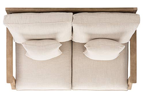 Safavieh Couture Patio Martinique Outdoor Loveseat Natural/White