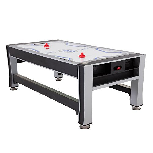 Triumph Sports 3-in-1 7' Rotating Swivel Multigame Table Black
