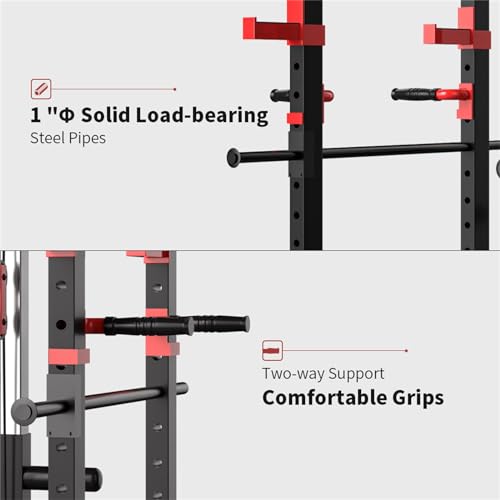 PRODC Power Cage Squat Rack 1000-Pound Capacity Black