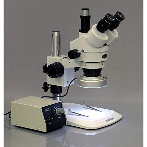 AmScope Professional Trinocular Stereo Zoom Microscope 3.5X-90X Magnification