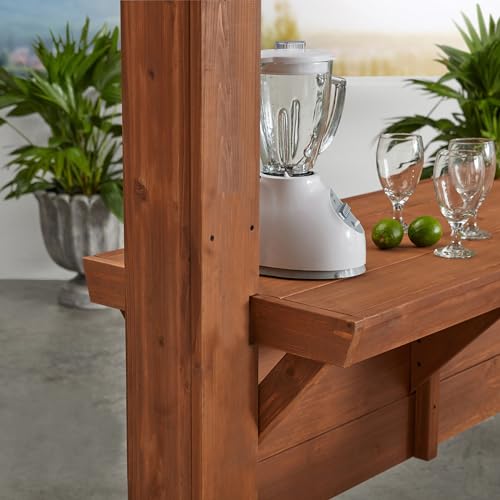 Backyard Discovery Ashland Cedar Wood Pergola Kit Medium Brown