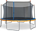 Sportspower Kids Trampoline with Safety Enclosure, 15FT Round Blue