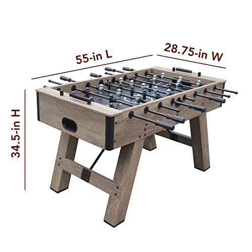Hathaway Braxton 55-in Competition Foosball Table Barnwood