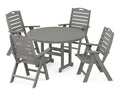 Polywood Nautical Dining Set Slate Grey