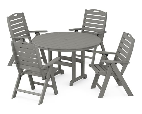 Polywood Nautical Dining Set Slate Grey