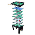 KICK Decagon 55" 10-in-1 Multi-Game Table Black