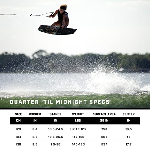 Ronix Quarter 'Til Midnight SF Wakeboard White/Black Sugar Skull 134 cm