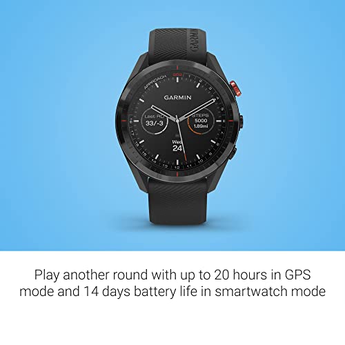 Garmin Approach S62 Golf GPS Watch Bundle Black