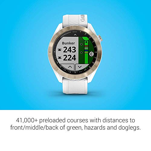 Garmin Approach S40 Golf Smartwatch Light Gold/White