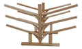Log Kayak Rack Low 6 Place SUP and Surfboard Rack Natural