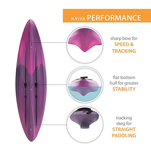 Lifetime Cruze 100 Sit-in Kayak Orchid Fusion