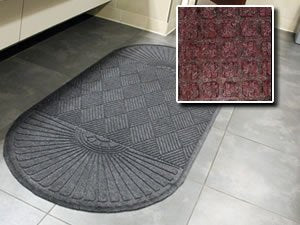 FloorGuard Heavy Duty All Purpose Entrance Mat Diamond 6' x 18' Burgundy