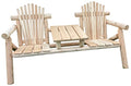 Furniture Barn USA Outdoor White Cedar Log Mr. & Mrs. Teaset White Cedar