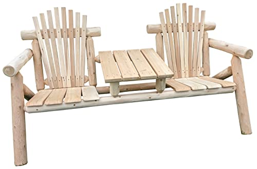 Furniture Barn USA Outdoor White Cedar Log Mr. & Mrs. Teaset White Cedar