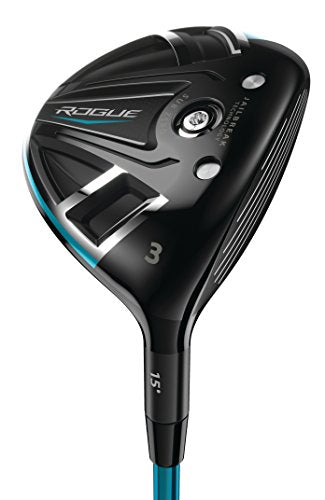 Callaway Men's Rogue Sub Zero Fairway Wood, Right Hand, Even Flow Blue, 70G Shaft, Stiff Flex, 3 Wood, 15 Degrees