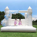 awesmflate White Commercial Grade Bounce House with Blower 13x11.5x10ft