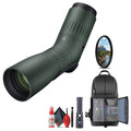 SWAROVSKI OPTIK 17-40x56 ATC Spotting Scope Angled Viewing Green with Cleaning Kit, LED Flashlight, UV Filter & Padded Backpack